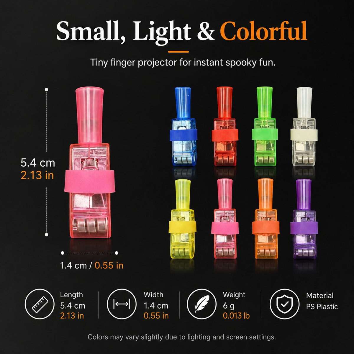 🎃12PCS Halloween Finger Projector Lights – Mini Pattern Projector