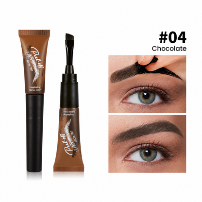 Waterproof Brow Tint – Peel‑off, easy apply. Covers greys
