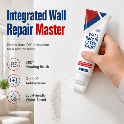 🛠️ Waterproof Wall Repair Paste with Integrated Roller Brush – Easy DIY Solution for Cracks, Holes & Wall Damage