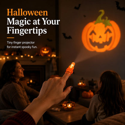 🎃12PCS Halloween Finger Projector Lights – Mini Pattern Projector