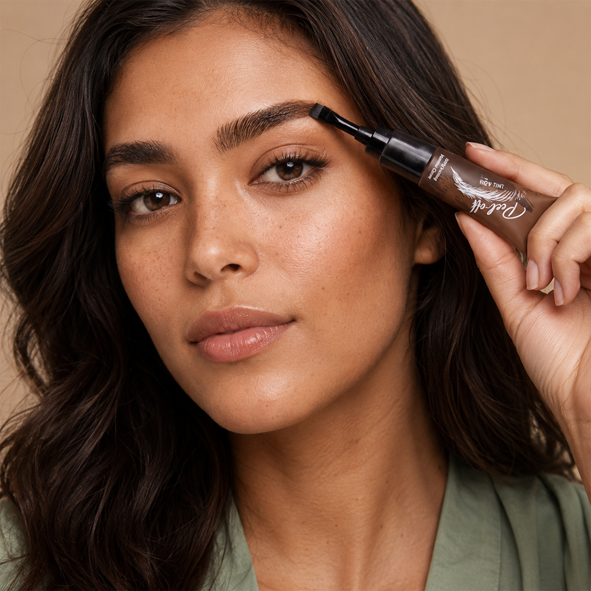 Waterproof Brow Tint – Peel‑off, easy apply. Covers greys