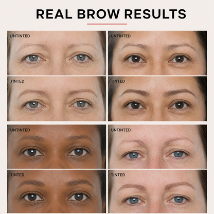 Waterproof Brow Tint – Peel‑off, easy apply. Covers greys