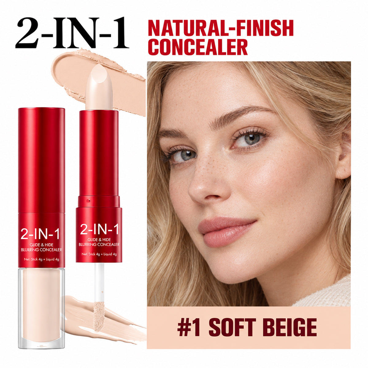 2-in-1 Blurring Concealer – Multi-Use Smoothing Makeup Stickrfectly