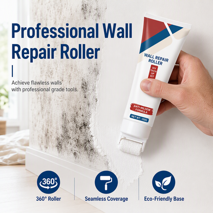 🛠️ Waterproof Wall Repair Paste with Integrated Roller Brush – Easy DIY Solution for Cracks, Holes & Wall Damage