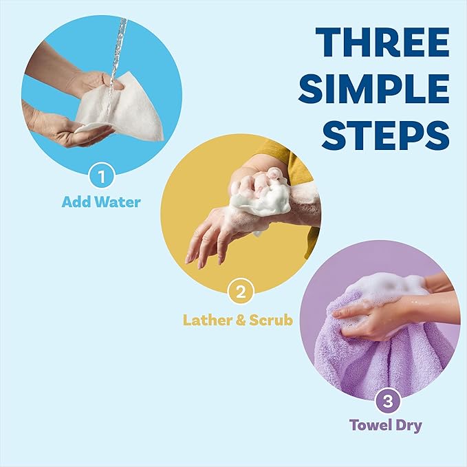 🎁Last Day 49% OFF - Freshness Anytime, Anywhere! 25 Large Rinse-Free Bathing Wipes for Adults