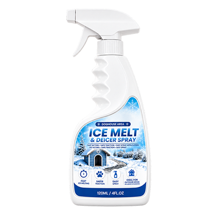 Outdoor De-Icing & Snow Melting Spray – pet-safe, dissolves frost on contact. Clear steps, walkways & patios fast 🔥