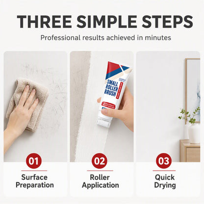 🛠️ Waterproof Wall Repair Paste with Integrated Roller Brush – Easy DIY Solution for Cracks, Holes & Wall Damage